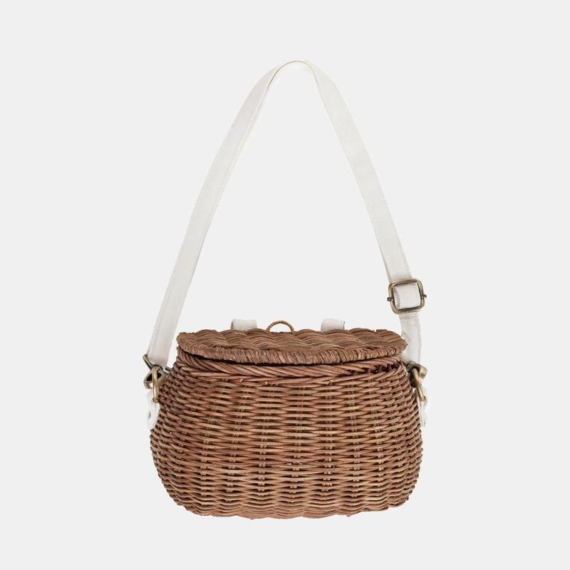 Mini Chari Rattan Bag by Olli Ella Accessories Olli Ella Natural  