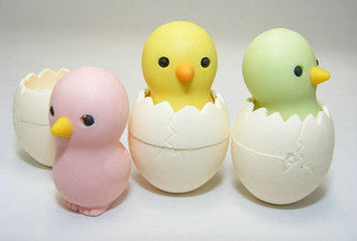 Iwako Baby Chick Eraser (1 Unit Assorted)