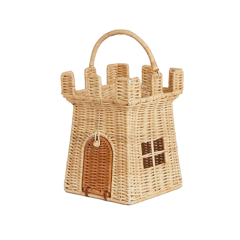 Rattan Castle Bag by Olli Ella Accessories Olli Ella   