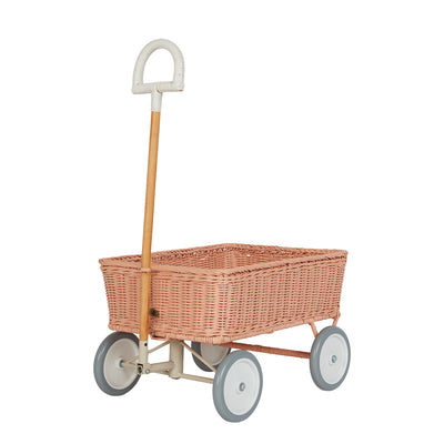 Rattan Wonder Wagon - Vintage Rose by Olli Ella Toys Olli Ella   