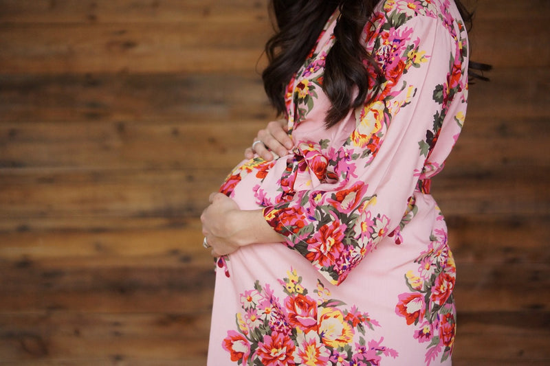 Mama Robe - Mabel Floral Pink by May and Joy Apparel May and Joy   