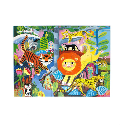 20 Piece Puzzle - Big Cats by Eeboo Toys Eeboo   