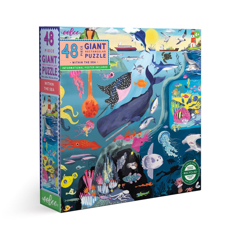 48 Piece Giant Puzzle - Within the Sea by Eeboo Toys Eeboo   