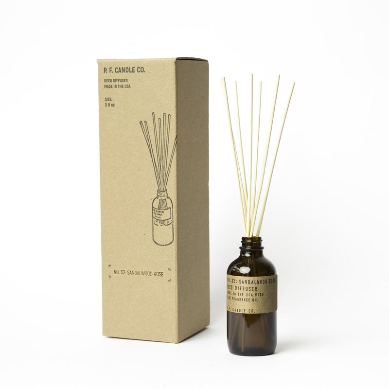 Sandalwood Rose Reed Diffuser by PF Candle Co Decor PF Candle Co   