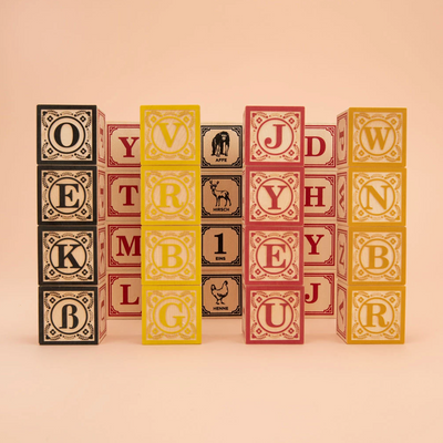 German Wooden ABC Blocks by Uncle Goose Toys Uncle Goose   