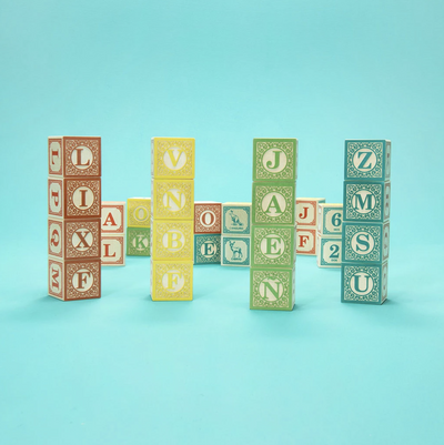 Spanish Wooden ABC Blocks by Uncle Goose Toys Uncle Goose   