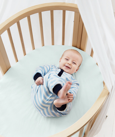 Sleepi Mini Fitted Sheet by Stokke Bedding Stokke   