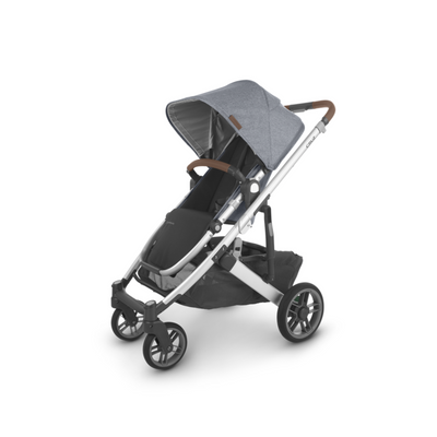 Cruz V2 Stroller by UPPAbaby Gear UPPAbaby GREGORY (blue mélange/silver/saddle leather)  