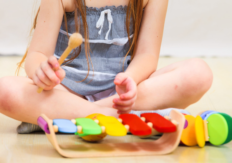 Oval Wooden Xylophone by Plan Toys Toys Plan Toys   