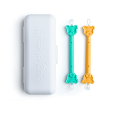 Oogiebear Booger + Ear Tool - 2pk Orange + Seafoam with Case Infant Care Oogie   