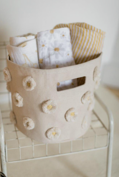 Novelty Daisy Storage Basket - Pint by Pehr Decor Pehr   