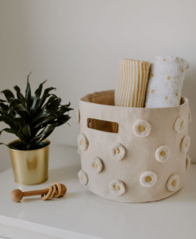 Novelty Daisy Storage Basket - Pint by Pehr Decor Pehr   