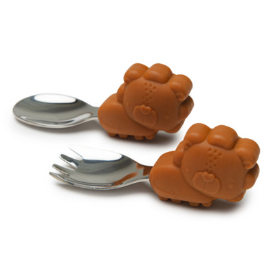 Learning Spoon & Fork - Lion by Loulou Lollipop Nursing + Feeding Loulou Lollipop   