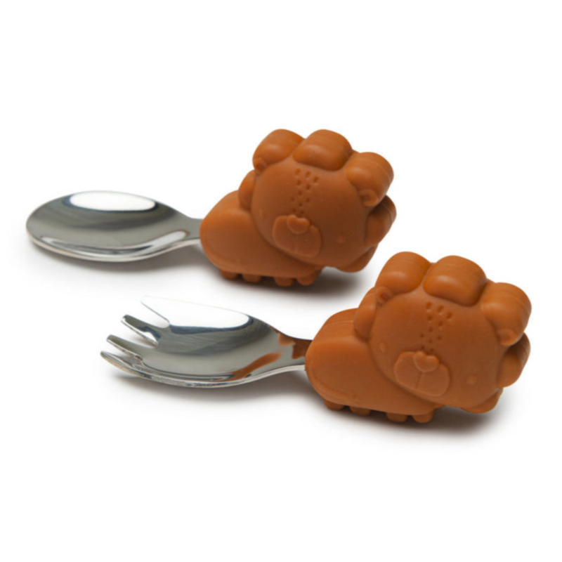 Learning Spoon & Fork - Lion by Loulou Lollipop Nursing + Feeding Loulou Lollipop   