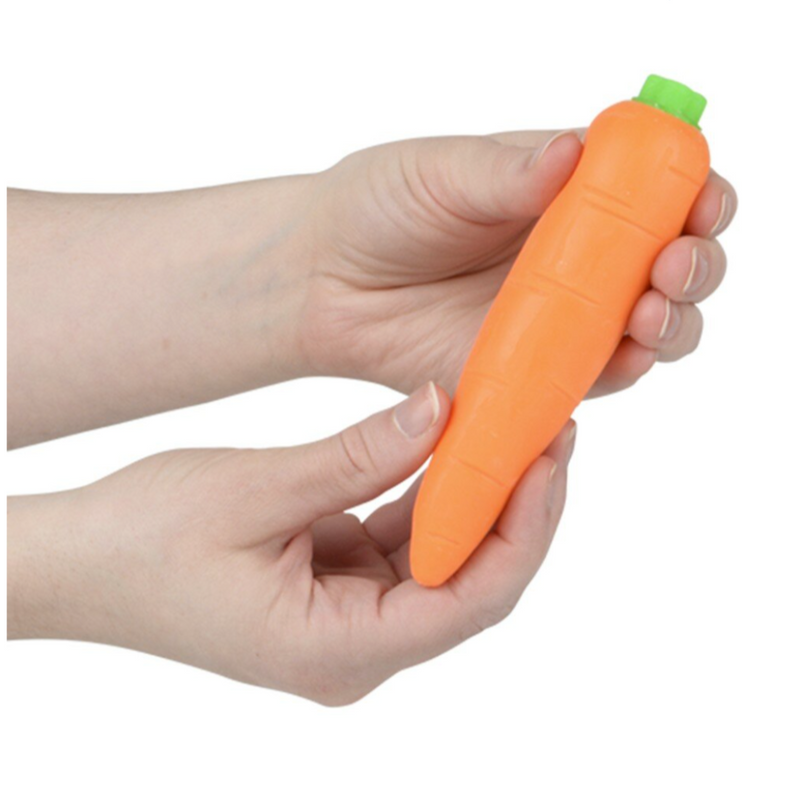 Stretch and Squeeze Carrot - 5.5 Inch by The Toy Network Toys The Toy Network   