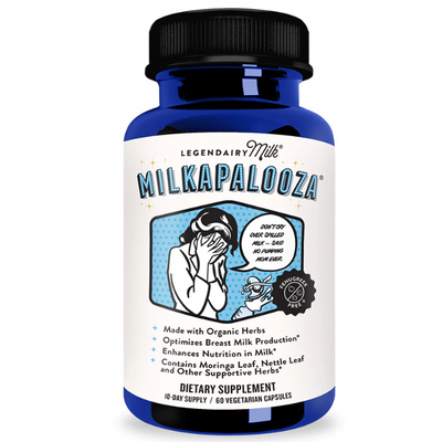 Milkapalooza Organic Lactation Blend - 60 Capsules Nursing + Feeding Legendairy Milk   