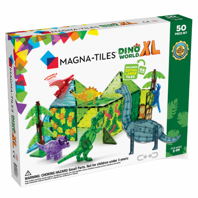 Dino World XL 50 Piece Set by Magna-Tiles Toys Magna-Tiles   