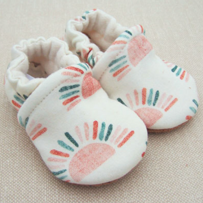 Organic Cotton Slipper - Sunrise by Snow & Arrow Shoes Snow & Arrow   