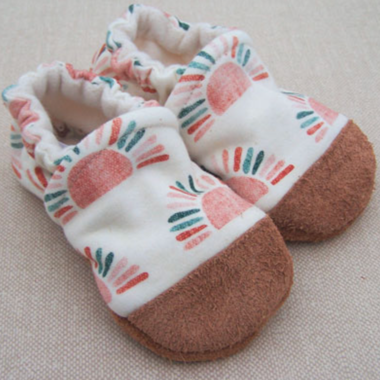 Organic Cotton Slipper - Sunrise by Snow & Arrow Shoes Snow & Arrow 6-12M  