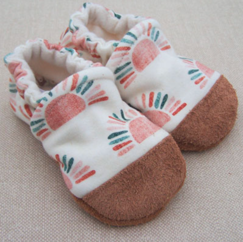 Organic Cotton Slipper - Sunrise by Snow & Arrow Shoes Snow & Arrow   