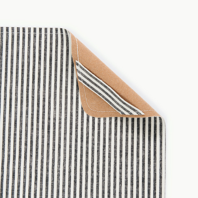 Leather Mini Mat - Stone Stripe by Gathre Decor Gathre   