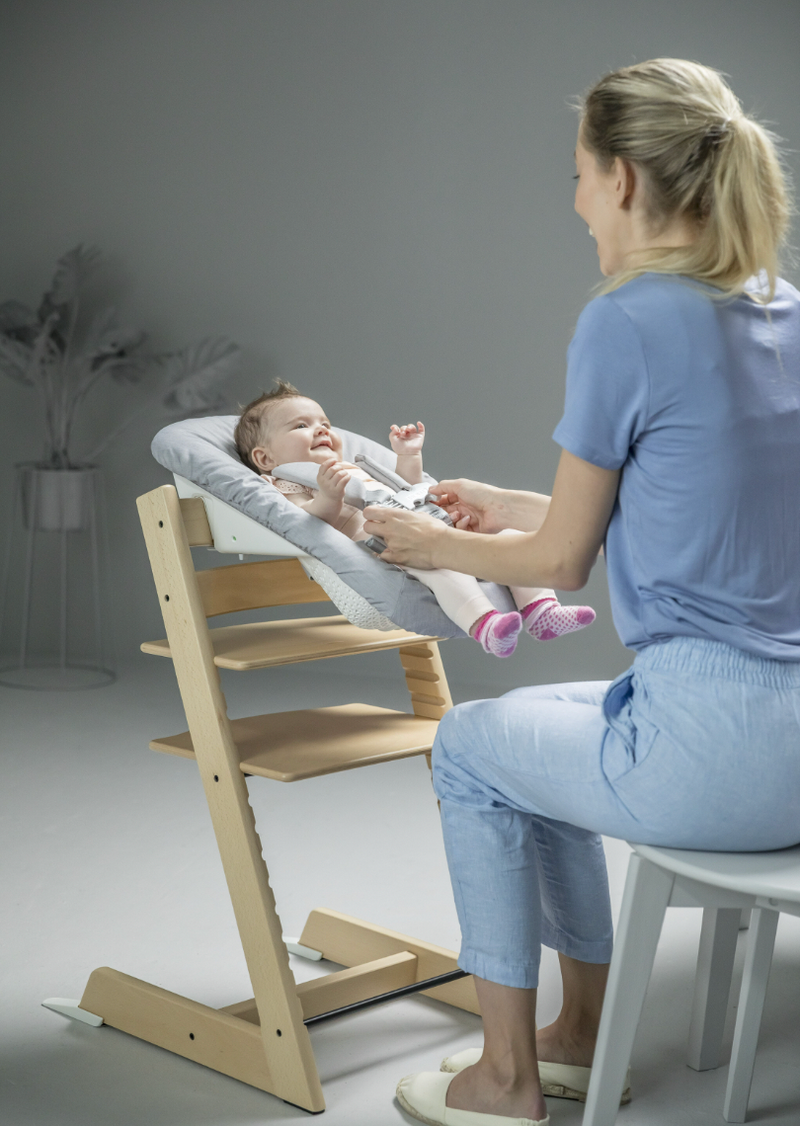 Tripp Trapp Natural with Newborn Set by Stokke Furniture Stokke   