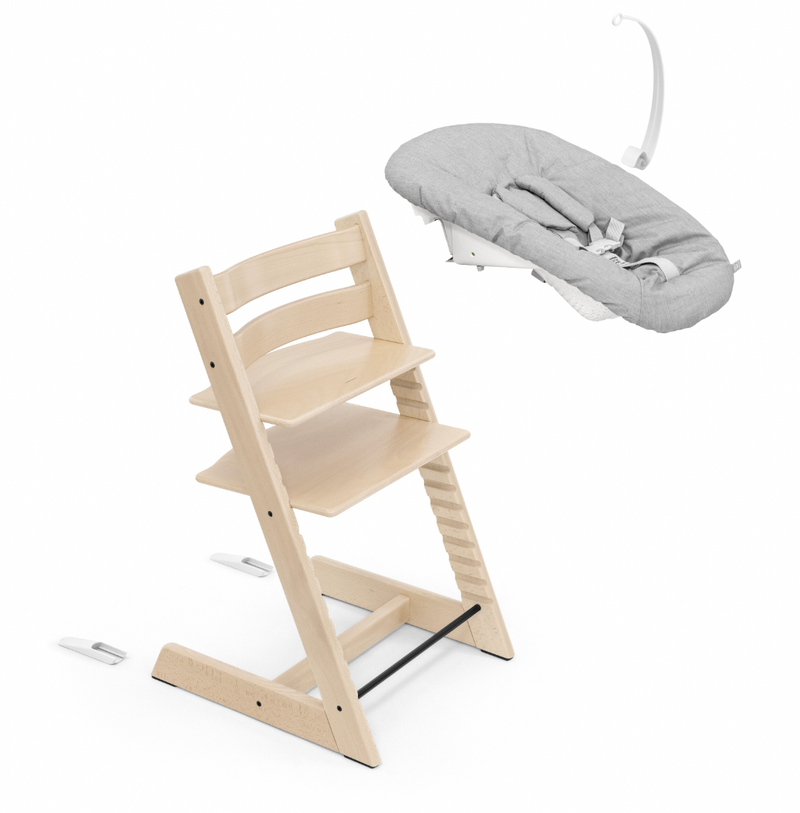 Tripp Trapp Natural with Newborn Set by Stokke Furniture Stokke   