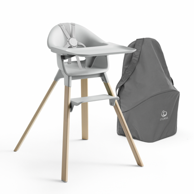 Clikk High Chair Bundle - Grey with Travel Bag by Stokke Furniture Stokke   