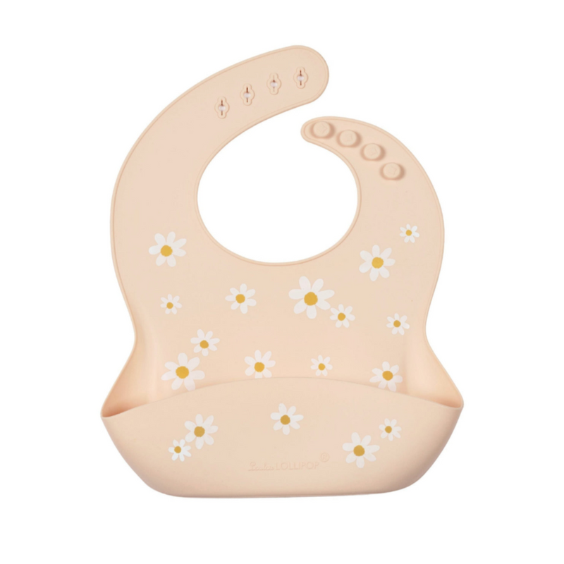 Silicone Bib - Oat Daisy by Loulou Lollipop