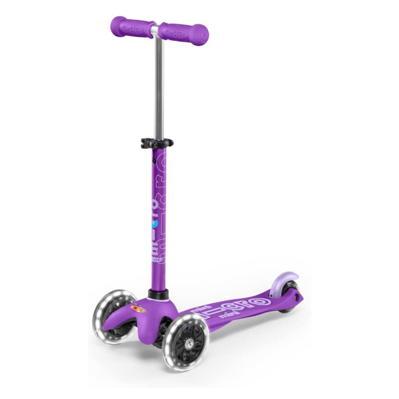 Mini Deluxe LED Scooter - Purple/Pink by Micro Kickboard