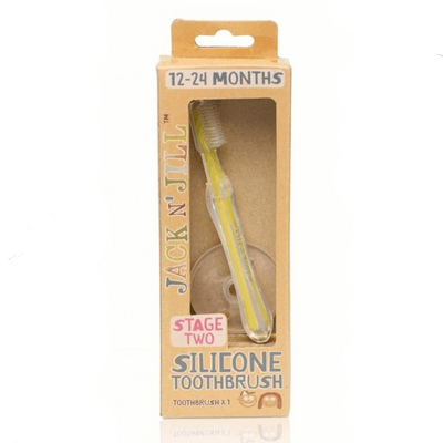 Silicone Baby Toothbrush - Stage 2 by Jack N' Jill Bath + Potty Jack N' Jill   