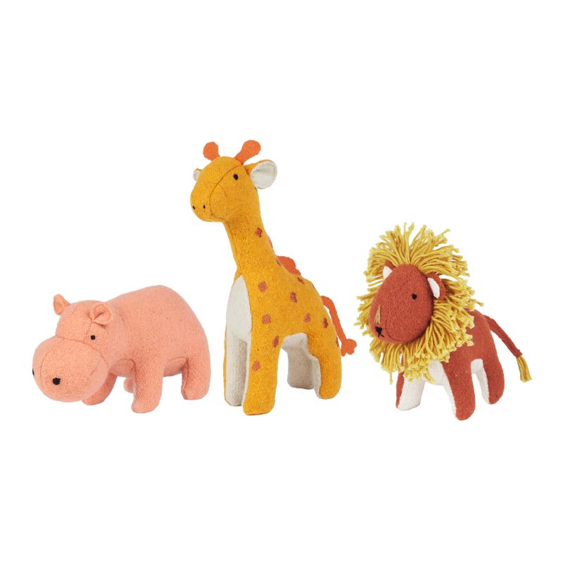 Holdie Savannah Animals - Set of 3 by Olli Ella Toys Olli Ella   