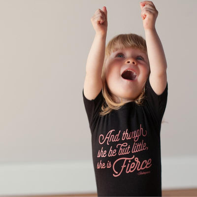 Cotton Bodysuit - She Is Fierce by Sweetpea + Co Apparel Sweetpea + Co   