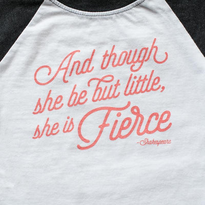 Cotton Raglan Tee - She is Fierce by Sweetpea + Co Apparel Sweetpea + Co   