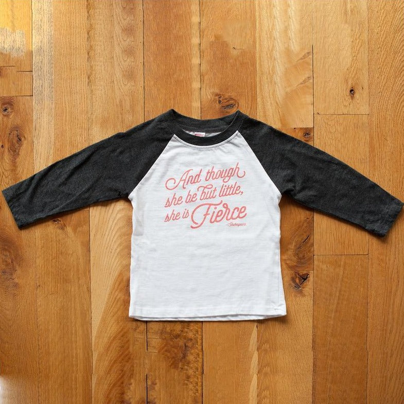 Cotton Raglan Tee - She is Fierce by Sweetpea + Co Apparel Sweetpea + Co   