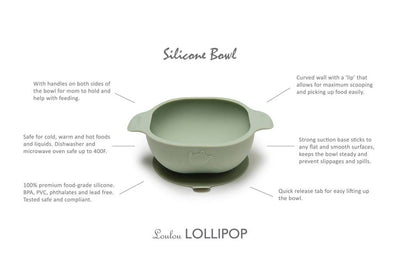 Silicone Snack Bowl - Sage by Loulou Lollipop Nursing + Feeding Loulou Lollipop   