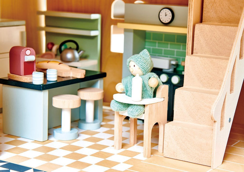 Dolls House Kitchen Wooden Furniture by Tender Leaf Toys Toys Tender Leaf Toys   