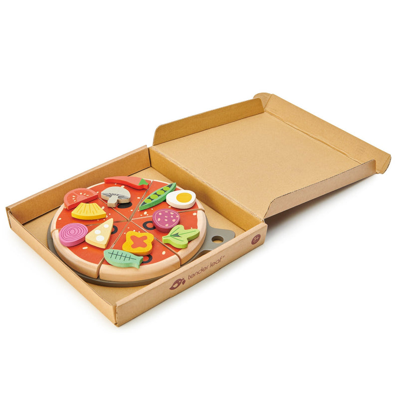 Pizza Party Wooden Toy Set by Tender Leaf Toys Toys Tender Leaf Toys   