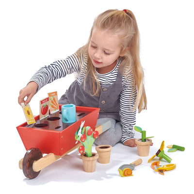 Garden Wheelbarrow Set by Tenderleaf Toys Toys Tender Leaf Toys   