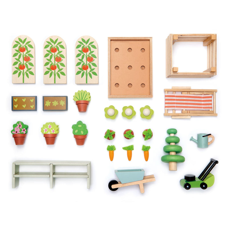 Greenhouse and Garden Set by Tender Leaf Toys Toys Tender Leaf Toys   