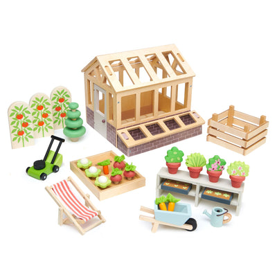 Greenhouse and Garden Set by Tender Leaf Toys Toys Tender Leaf Toys   