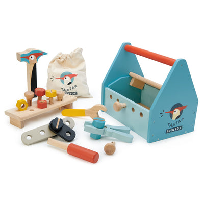 Tap Tap Tool Box Wooden Toy Set by Tender Leaf Toys Toys Tender Leaf Toys   