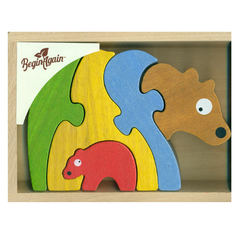 Bear Family Puzzle by Begin Again Toys Begin Again   