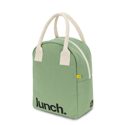 Zipper Lunch Bag - 'Lunch' in Moss by Fluf Nursing + Feeding Fluf   