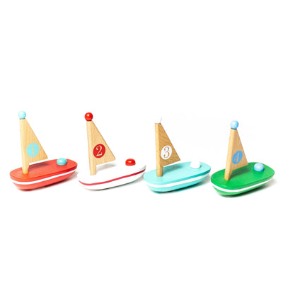 Lil Wooden Sailboat Toys Jack Rabbit Creations   