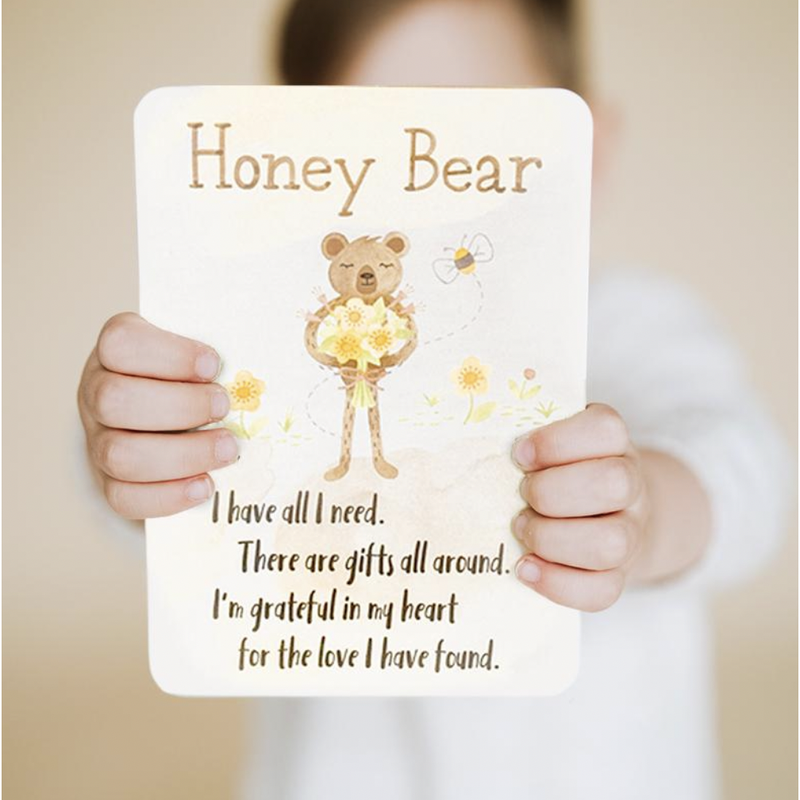 Honey Bear Snuggler - Gratitude by Slumberkins Books Slumberkins   