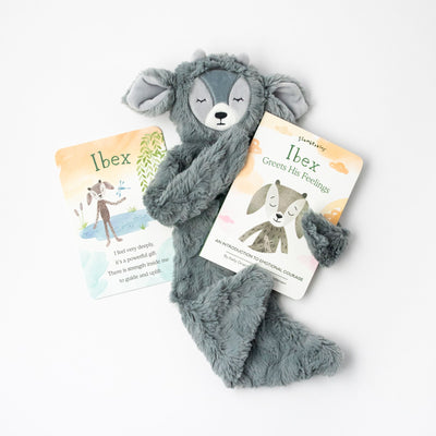 Slate Ibex Snuggler - Emotional Courage by Slumberkins Books Slumberkins   