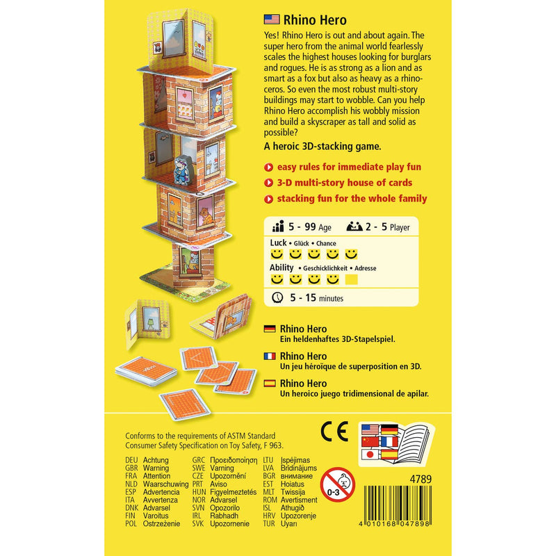 Rhino Hero Stacking Card Game by Haba