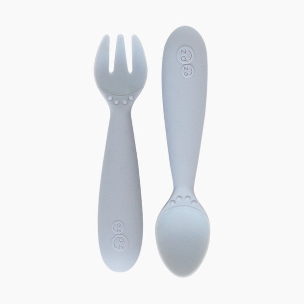 Mini Utensils by EZPZ Nursing + Feeding EZPZ Pewter  