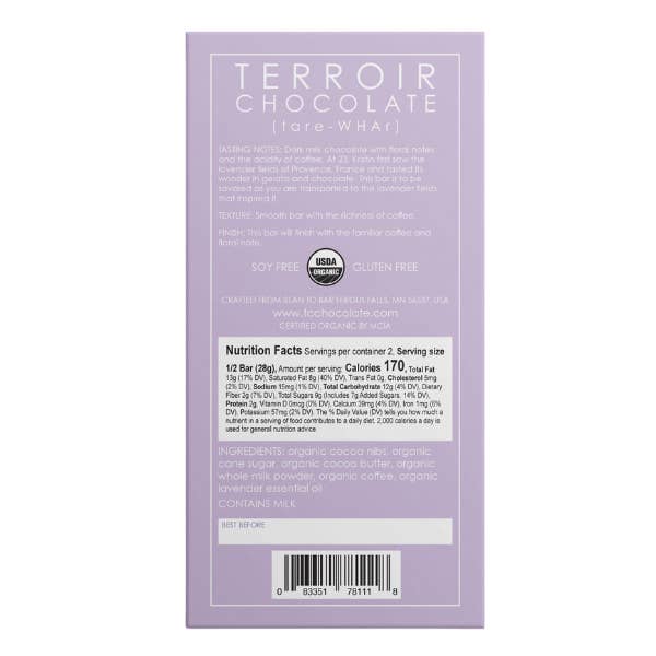 Lavender Latte by Terroir Chocolate